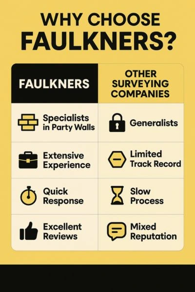 Can I Alter The Party Wall Surveyor? - A Crucial Guide From Faulkner Surveyors 4 Party Wall Mediation {bane} Faulkner Surveyors East-Grinstead Best Surveyor Near me East-Grinstead